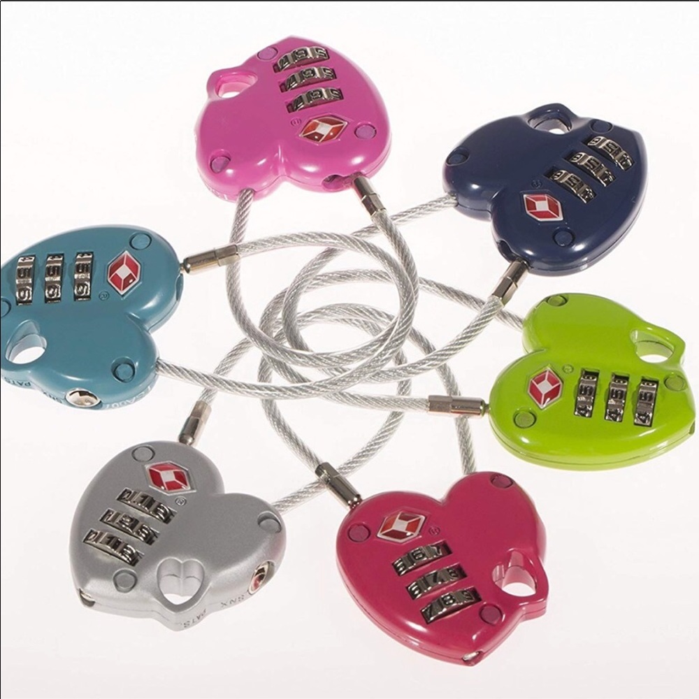 Heart 💜 Shaped Combination Locks - Picture 2 of 5